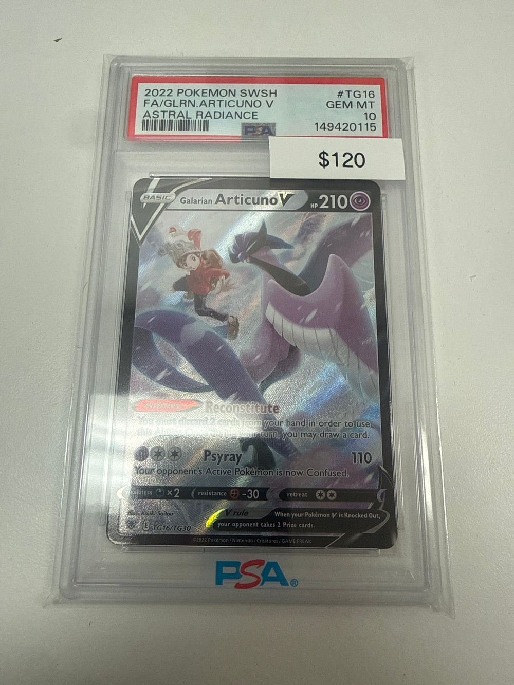 Pokemon Galarian Articuno V PSA 10