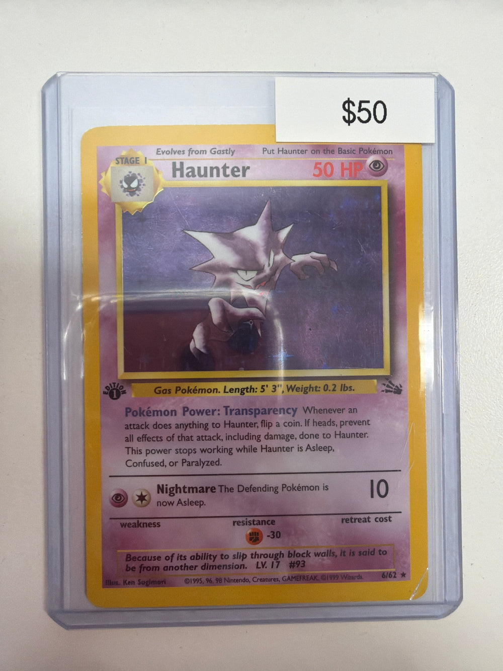Pokemon Haunter 1st Edition 6/62