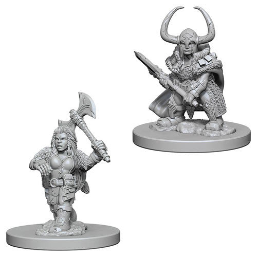 Dungeons & Dragons: Nolzur's Marvelous Unpainted Miniatures - W04 Dwarf Female Barbarian