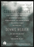 Dennis Weaver as Adam Grant Twilight Zone Auto Autograph #A-36