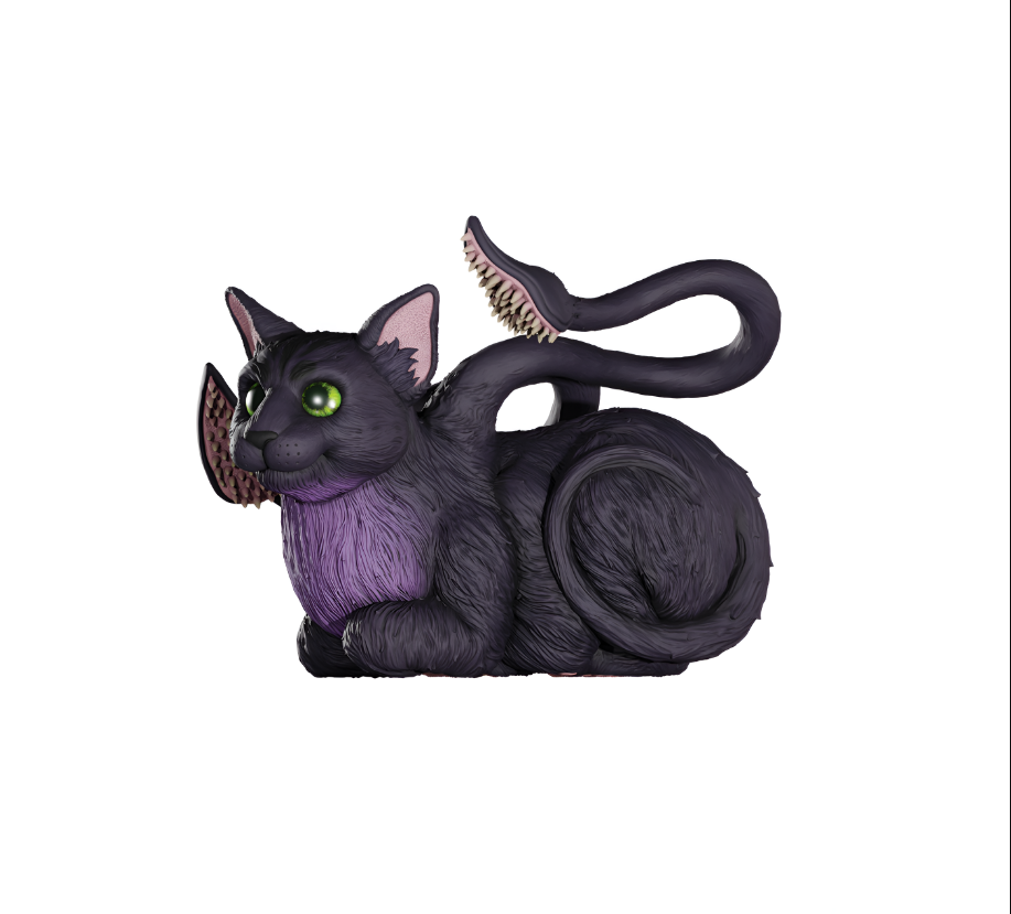 D&D Replicas of the Realms: Displacer Beast Kitten Life-Sized Figure