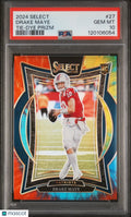 Drake Maye RC /25 PSA 10 2024-25 Select 24-25 Rookie Tie-Dye Prizm