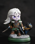 Gatherers' Tavern: Dungeons & Dragons - Drizzt Do'urden with Guenhwyvar ODDY Figure