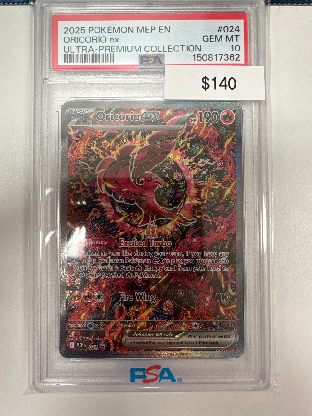 Pokemon Oricorio ex 024 PSA 10