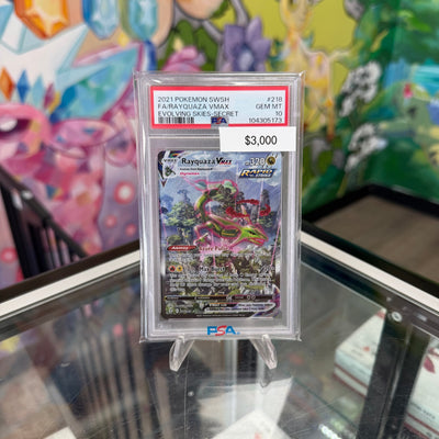 Pokemon Evolving Skies Rayquaza VMAX #218 PSA 10