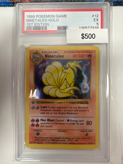 Pokemon Ninetales 1st Edition 12/102