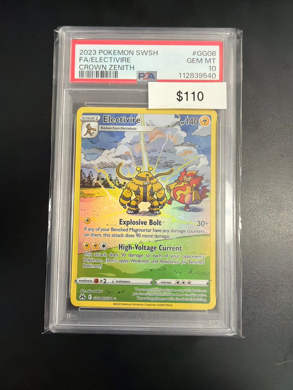 Pokemon Crown Zennith #GG08 PSA 10