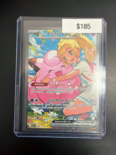 Pokemon Ascended Heroes Lillie Clefairy EX 280/217