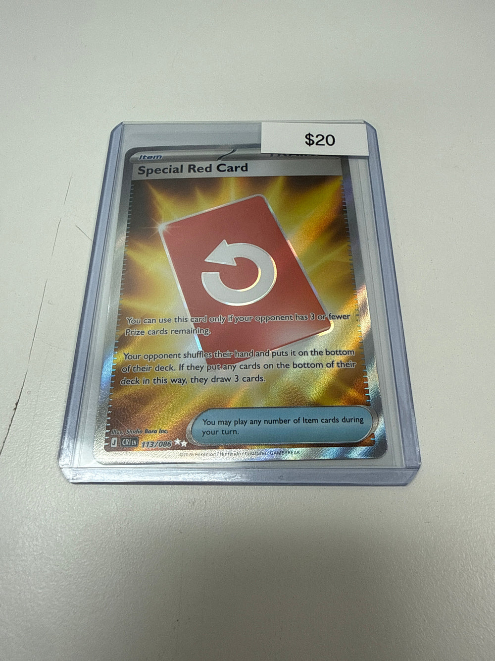 Pokemon Special Red Card #113/086