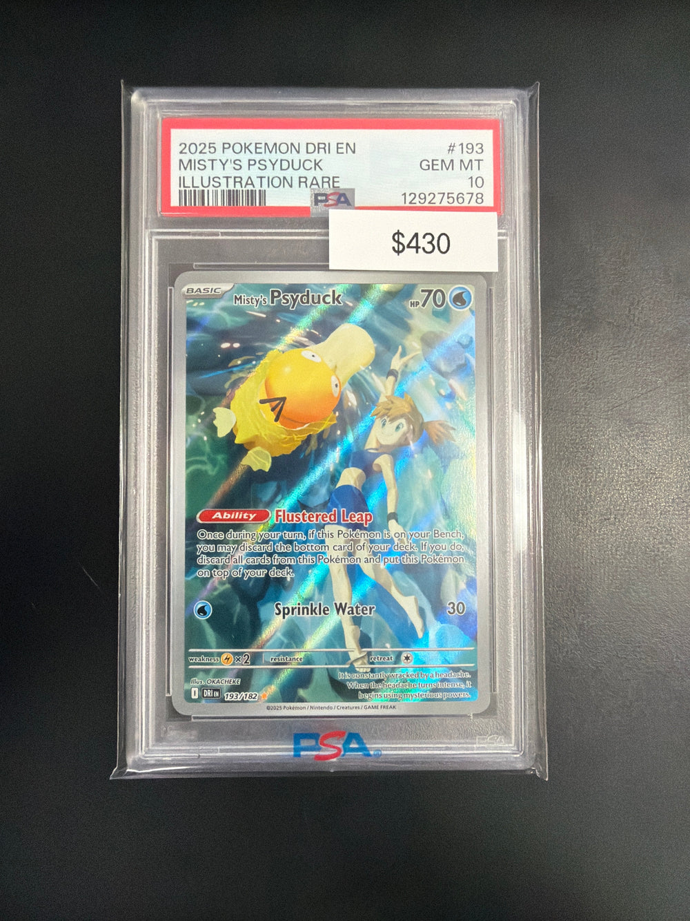 Pokemon Misty Psyduck #193 PSA 10