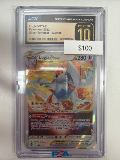 Pokemon Lugia Vstar 139/195 CGC Pristine 10