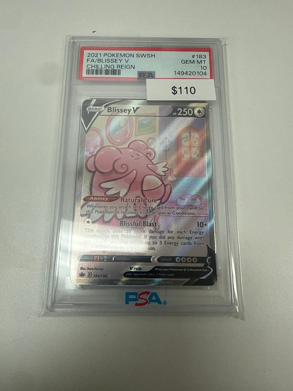 Pokemon Blissey V PSA 10