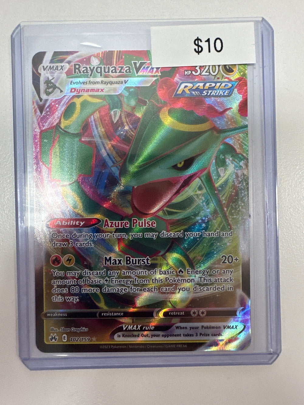Pokemon Rayquaza Vmax 102/159