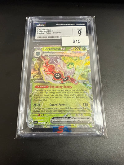 Pokemon Forretress Ex #002/091 CGC 9