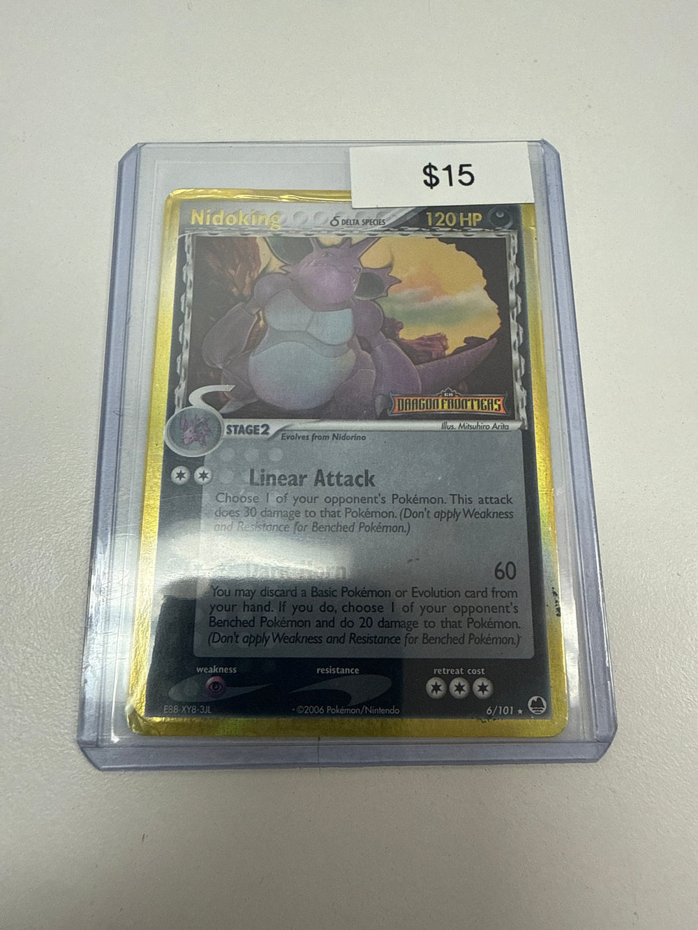Pokemon Nidoking Dragon Frontiers Stamped #6/101 DM
