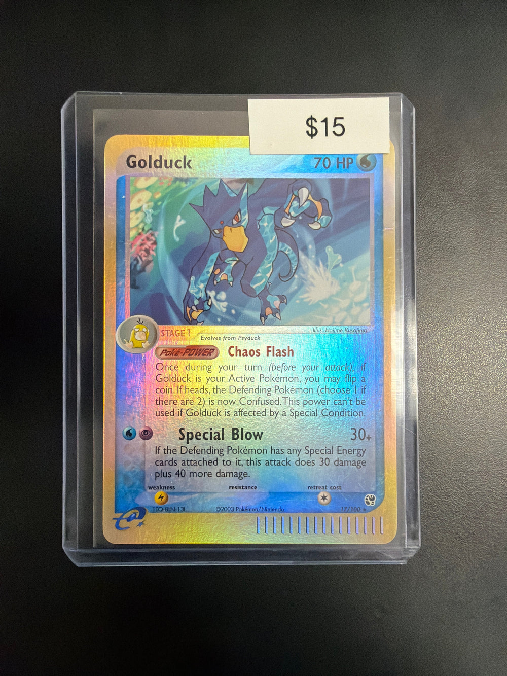 Pokemon Golduck Rev. Holo 17/100