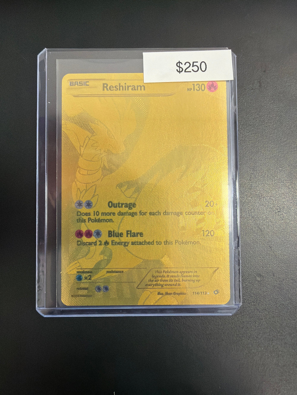 Pokemon Legendary Treasures Reshiram Secret Rare LP