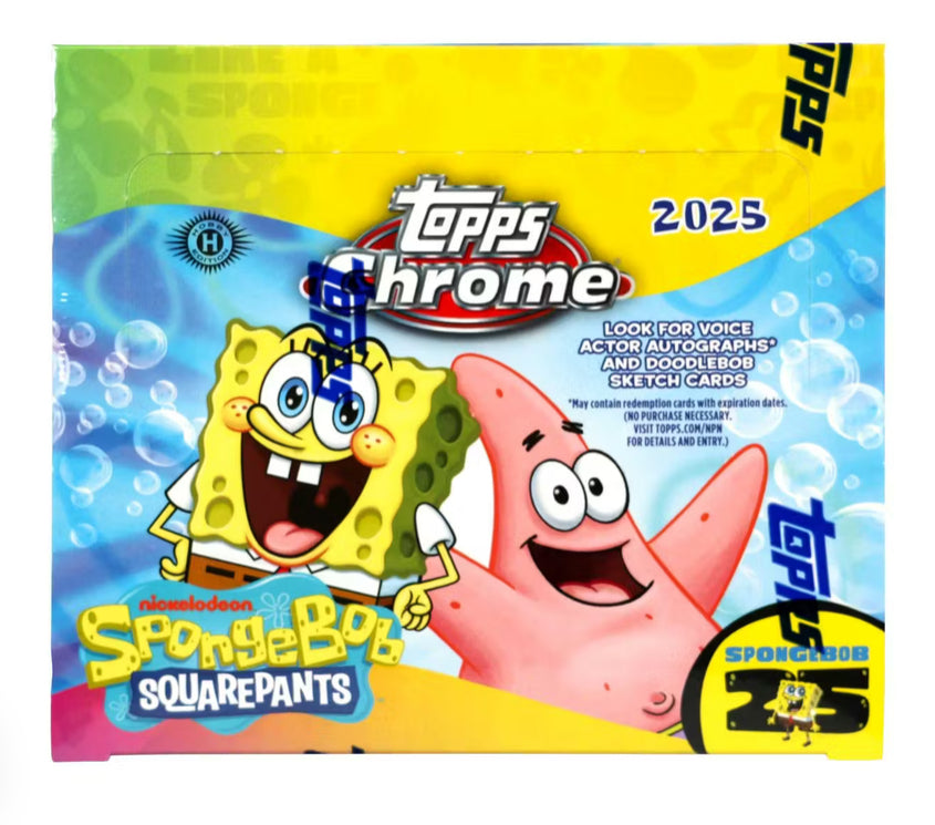 SpongeBob SquarePants: 2025 Topps Chrome Hobby Box