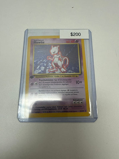 Pokemon 1st Ed. Base Set Mewtwo (German) Holo #10/102