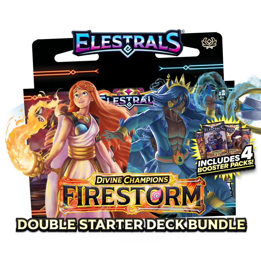 Elestrals TCG: Hestia vs. Poseidon Double Starter Deck - Firestorm (Divine Champions)