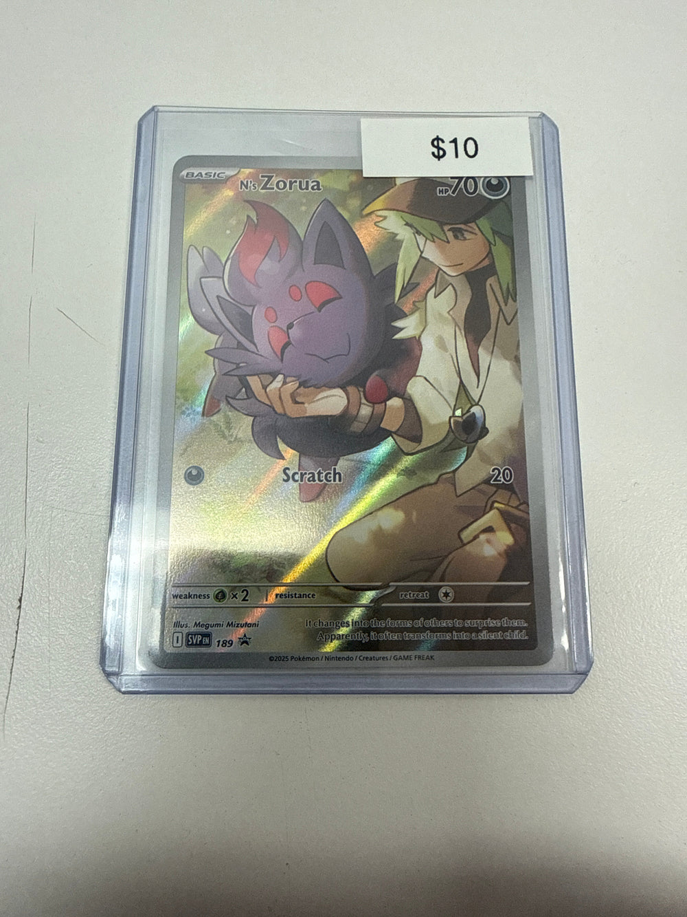 Pokemon N’s Zorua ETB Promo #189
