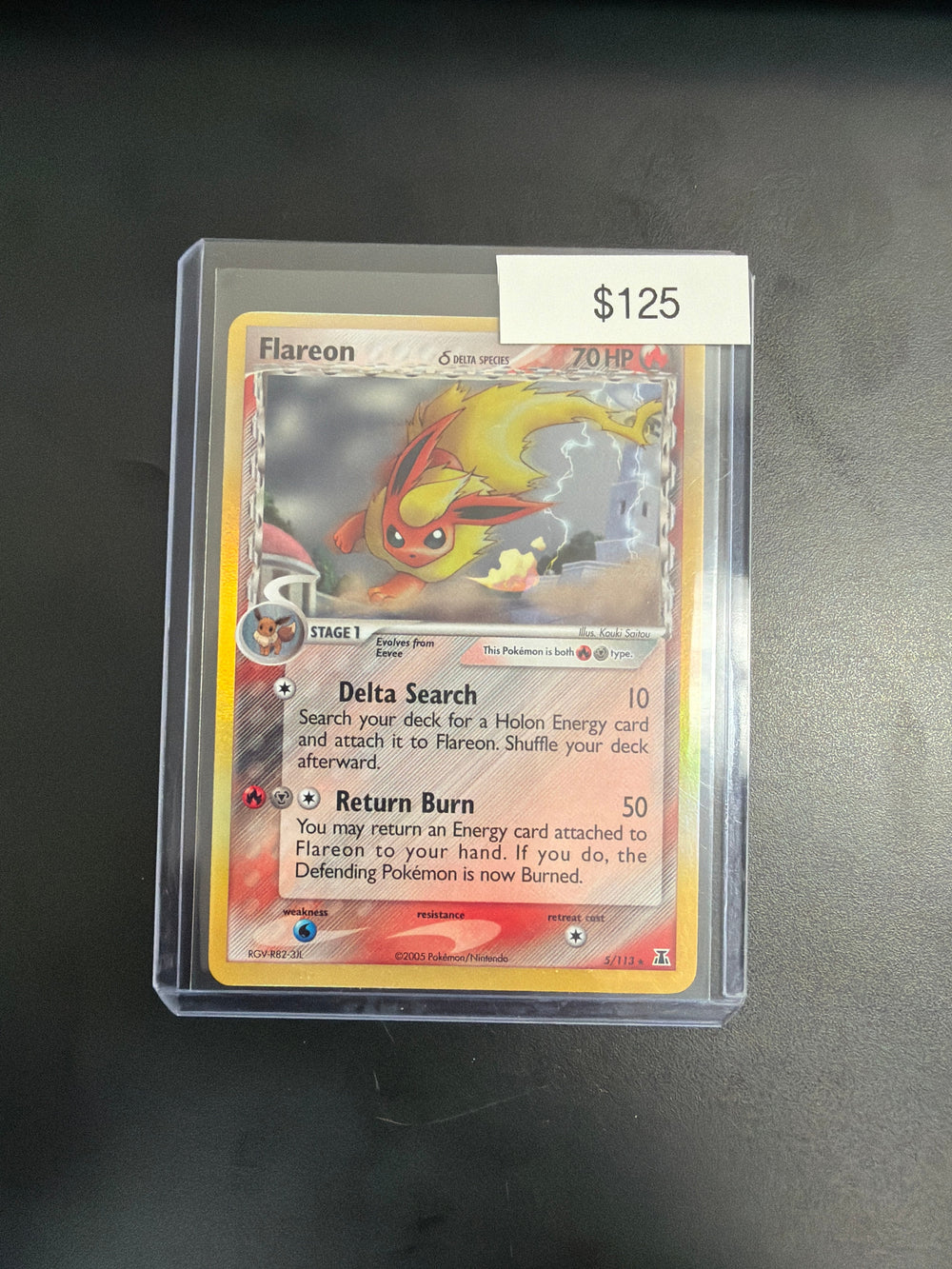 Pokemon Flareon Delta Species #5/113