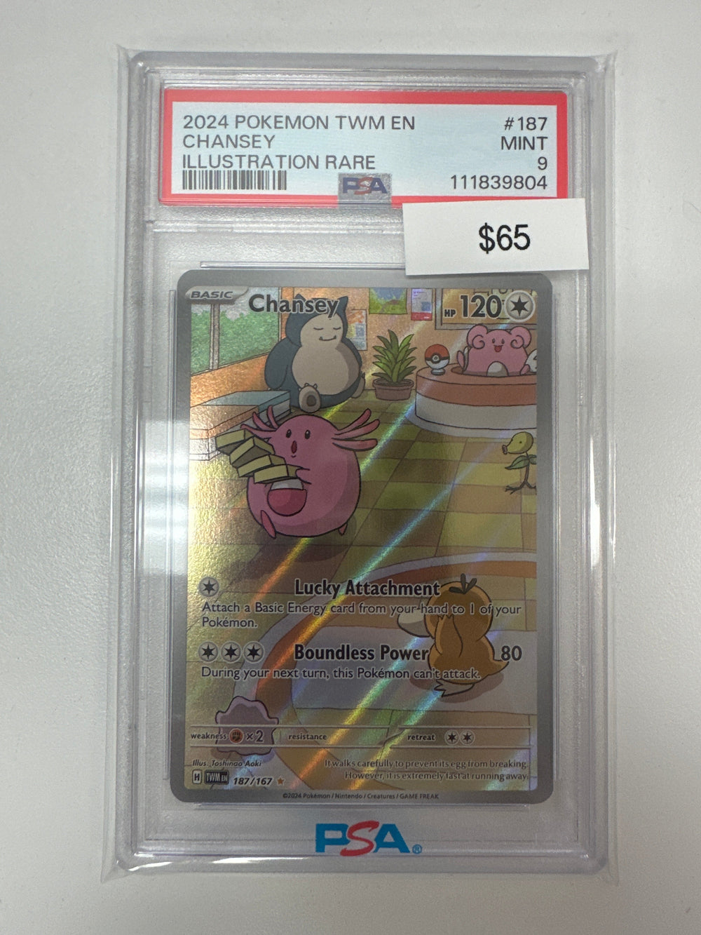 Pokemon Chansey 187/167 PSA 9