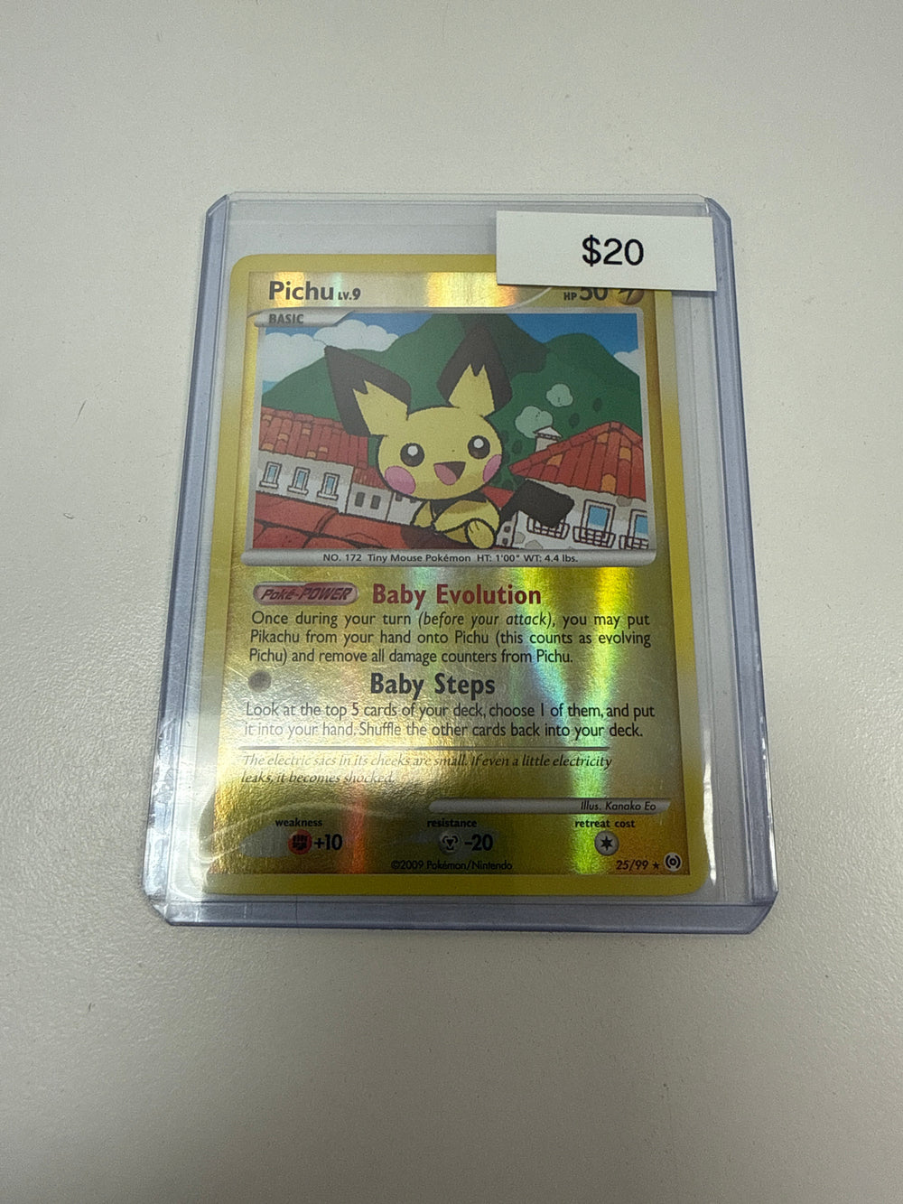 Pokemon Pichu Rev Holo #25/99