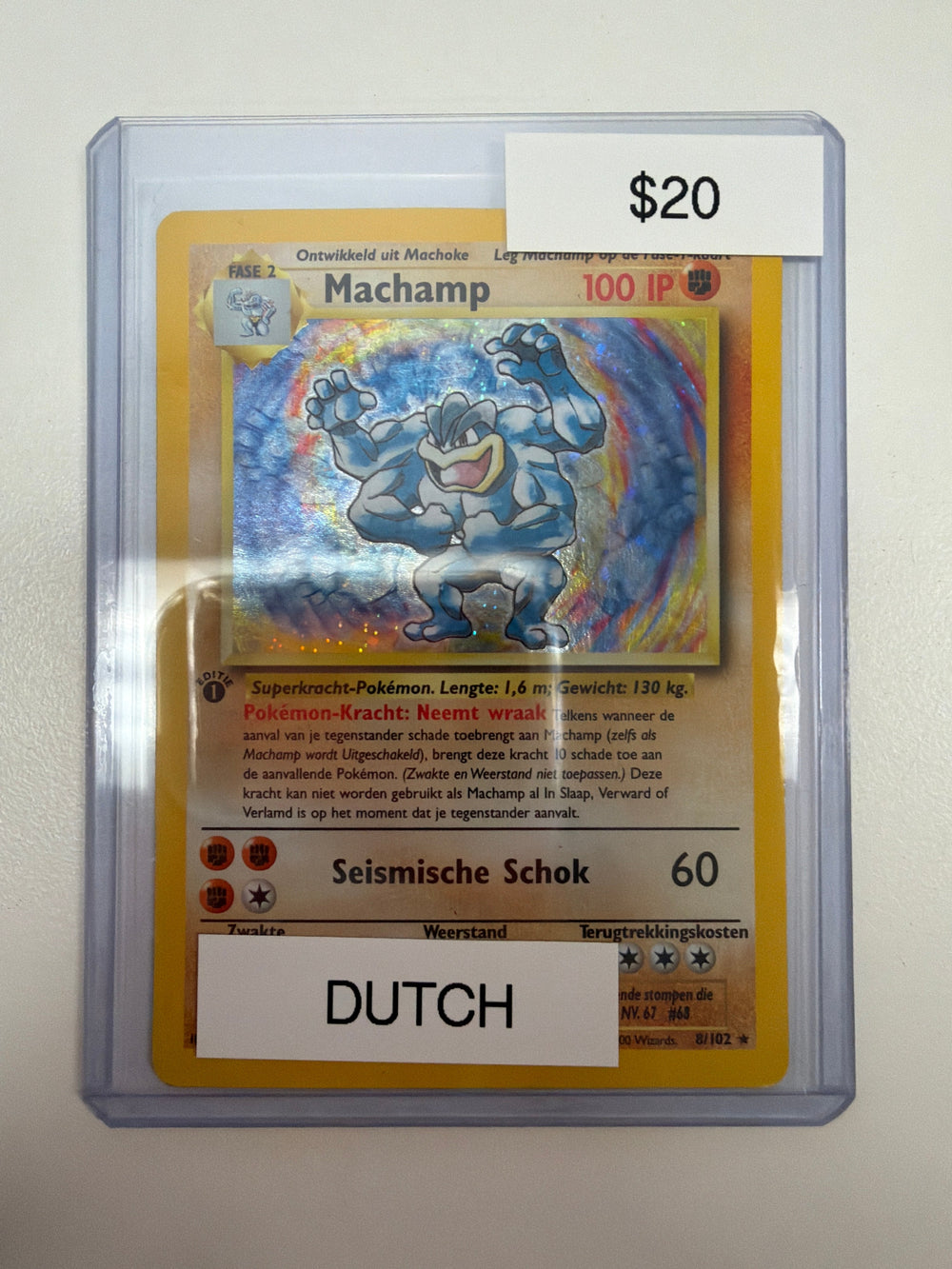 Pokemon Machamp 1st Edition 8/102