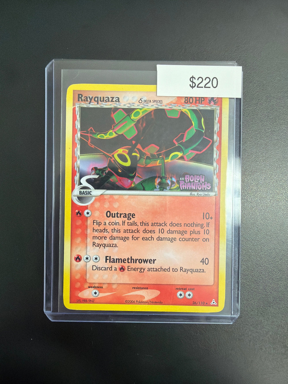 Pokemon Delta Species Rayquaza Holon Phantams 26/100
