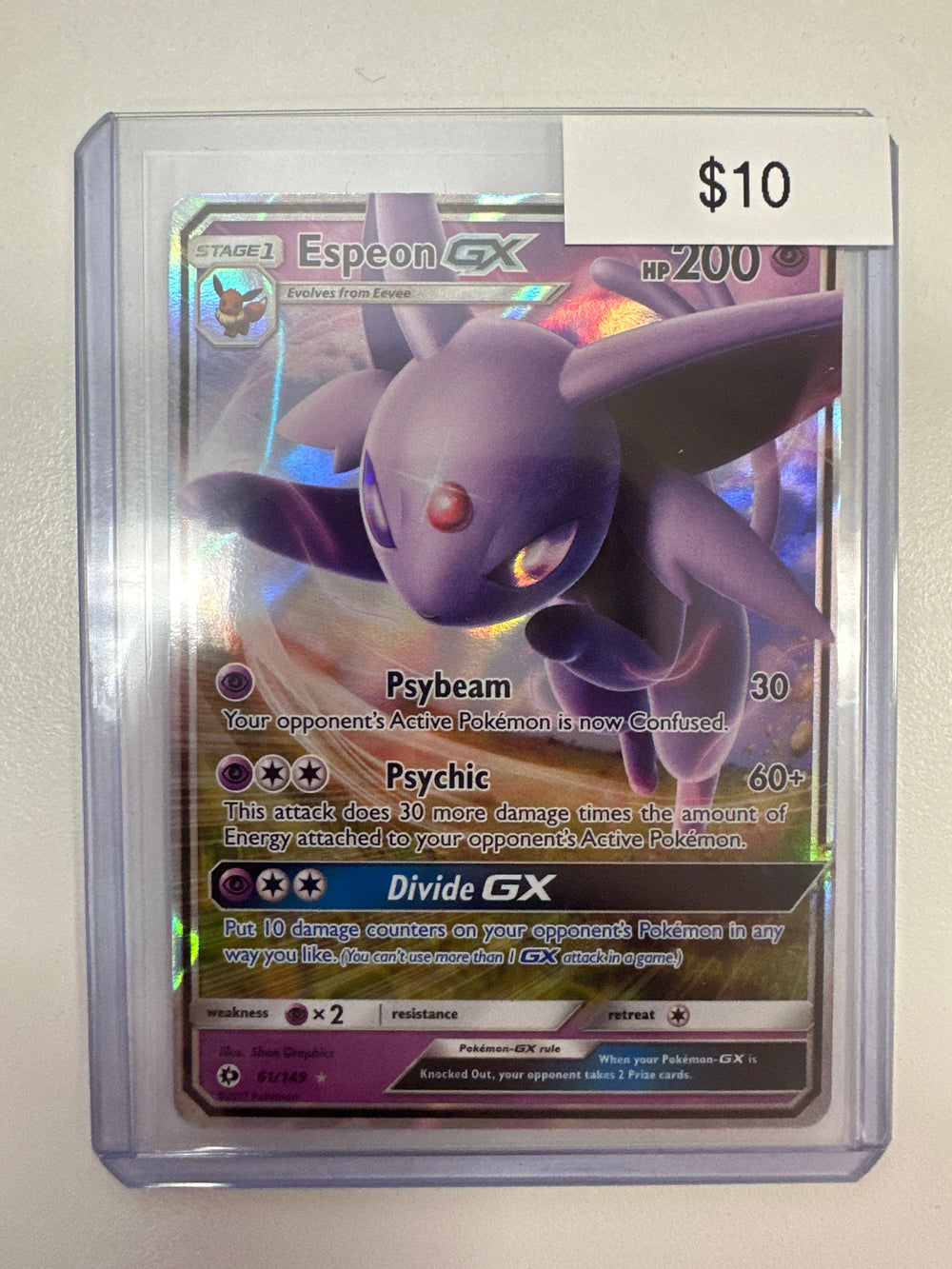 Pokemon Espeon GX 61/149