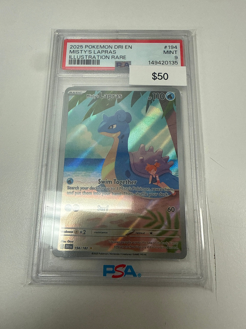 Pokemon Misty’s Lapras PSA 9