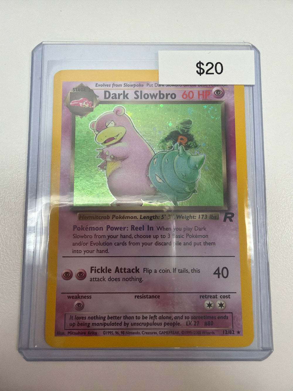 Pokemon Dark Slowbro 12/82