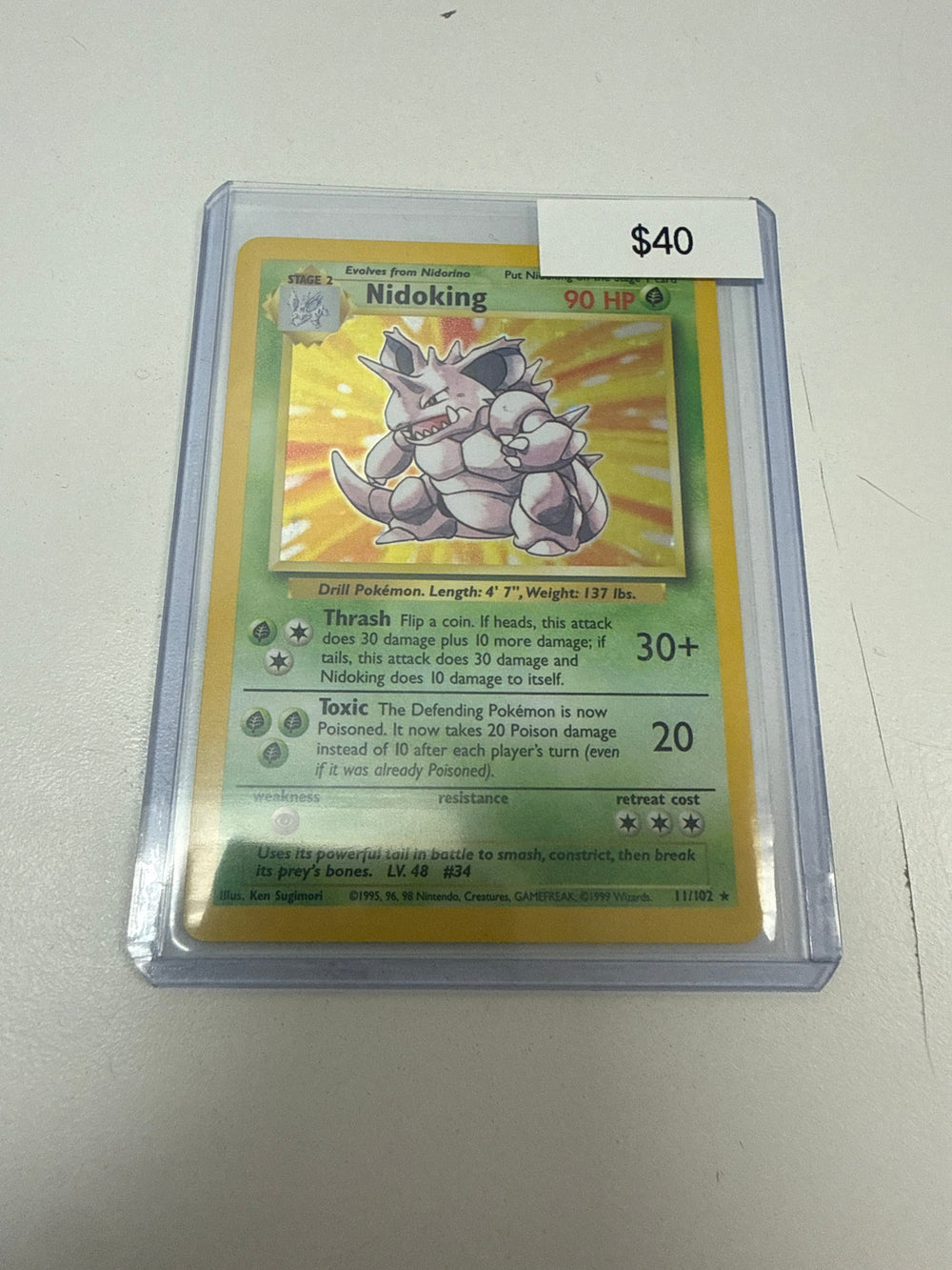 Pokemon Nidoking Holo #11/102