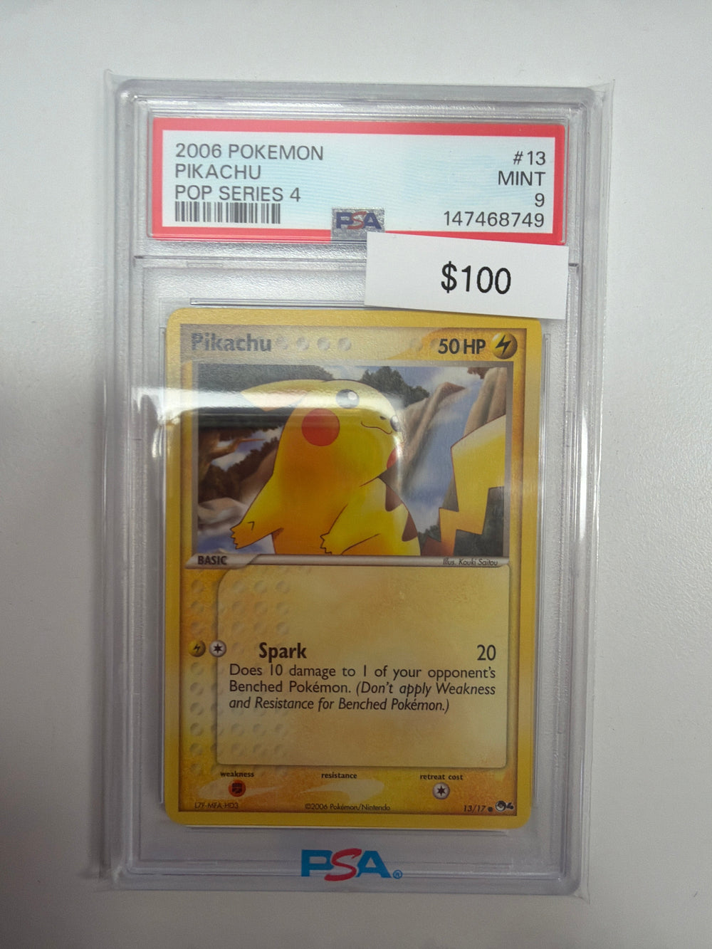 Pokemon Pikachu 13/17 PSA 9
