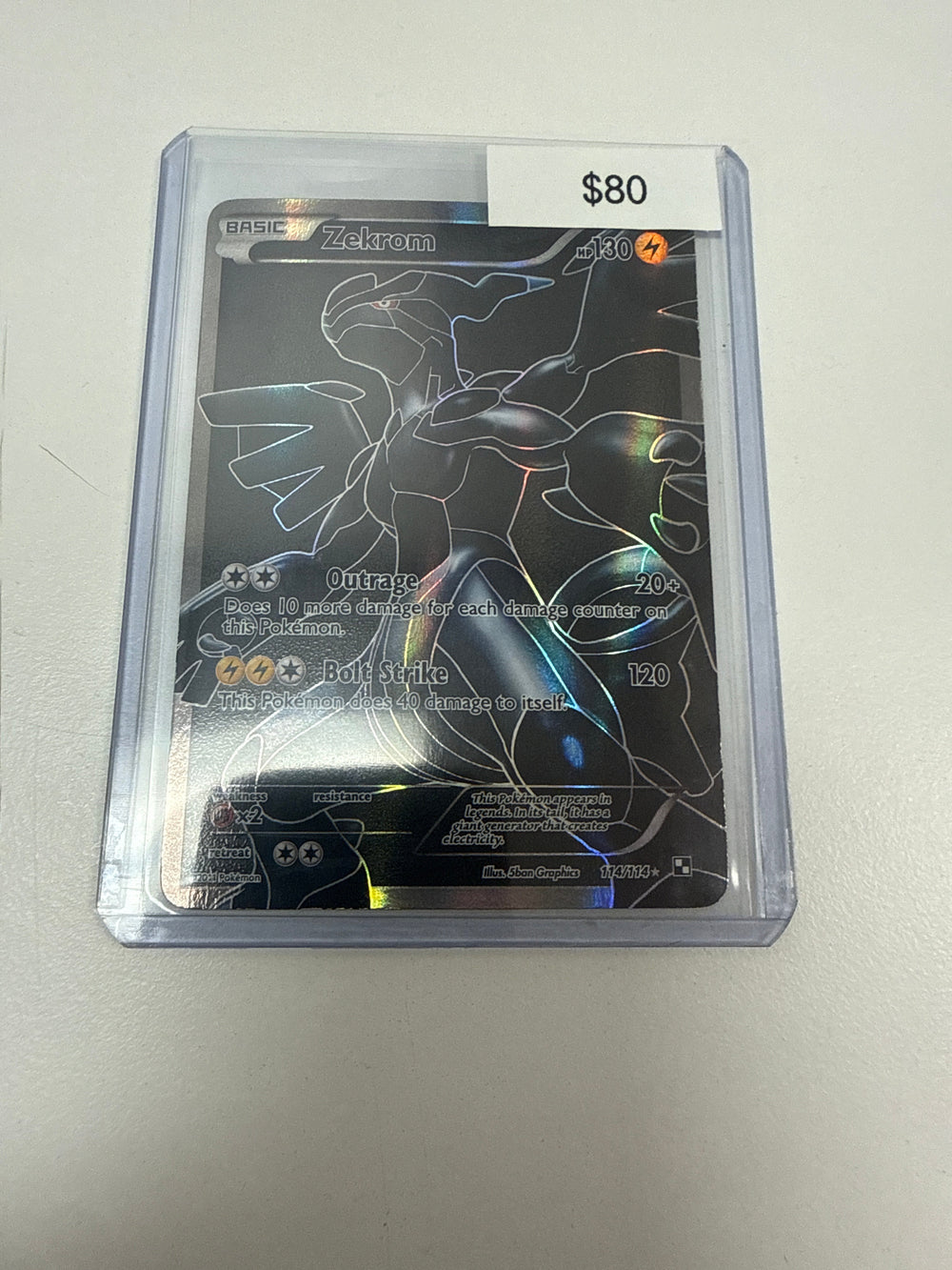 Pokemon Zekrom Full Art #114/114