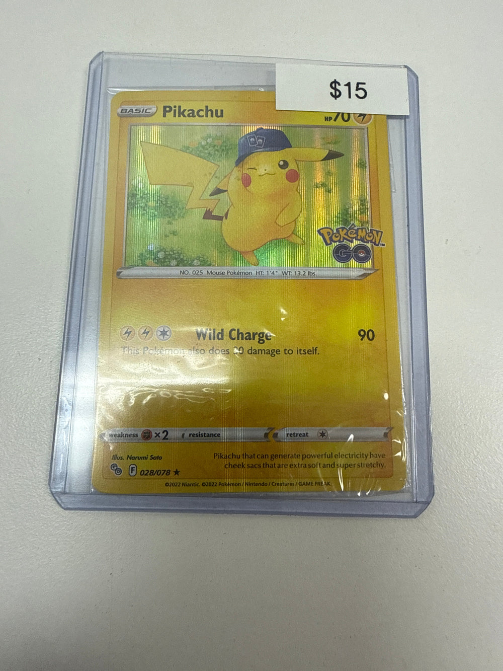 Pokemon Pikachu Pokemon Go Promo #027/078