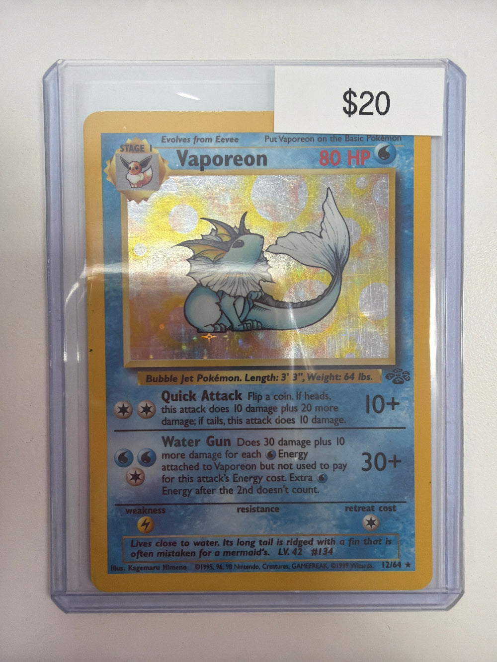 Pokemon Vaporeon 12/64