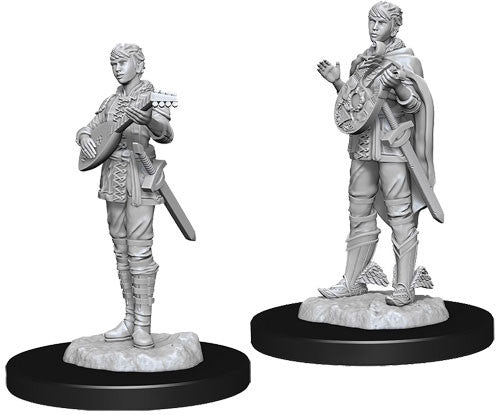 Dungeons & Dragons: Nolzur's Marvelous Unpainted Miniatures - W07 Female Half-Elf Bard