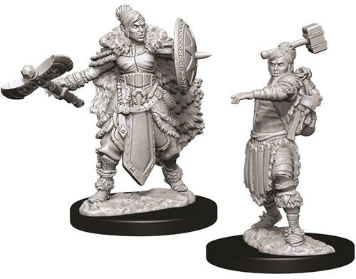 Dungeons & Dragons: Nolzur's Marvelous Unpainted Miniatures - W09 Female Half-Orc Barbarian