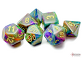 Chessex: Festive Rio/Yellow 7 Die Set