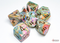 Chessex: Festive Vibrant/Brown 7 Die Set