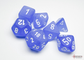 Chessex: Frosted Blue/White 7-Die Set