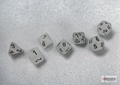Chessex: Frosted Clear/Black 7-Die Set