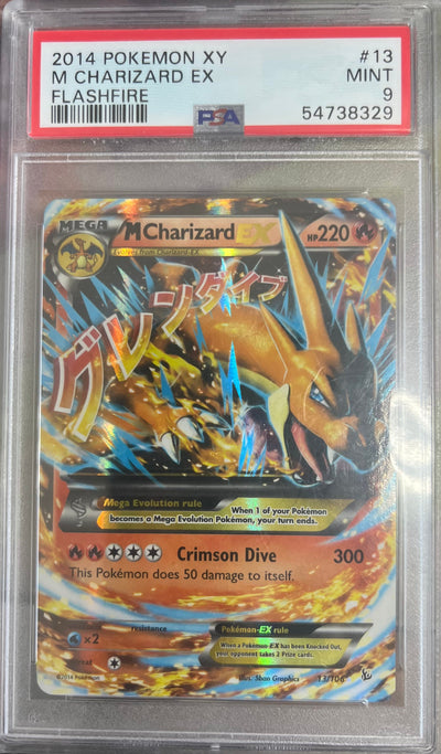 2014 POKEMON XY FLASHFIRE M CHARIZARD EX FLASHFIRE #13 PSA 9