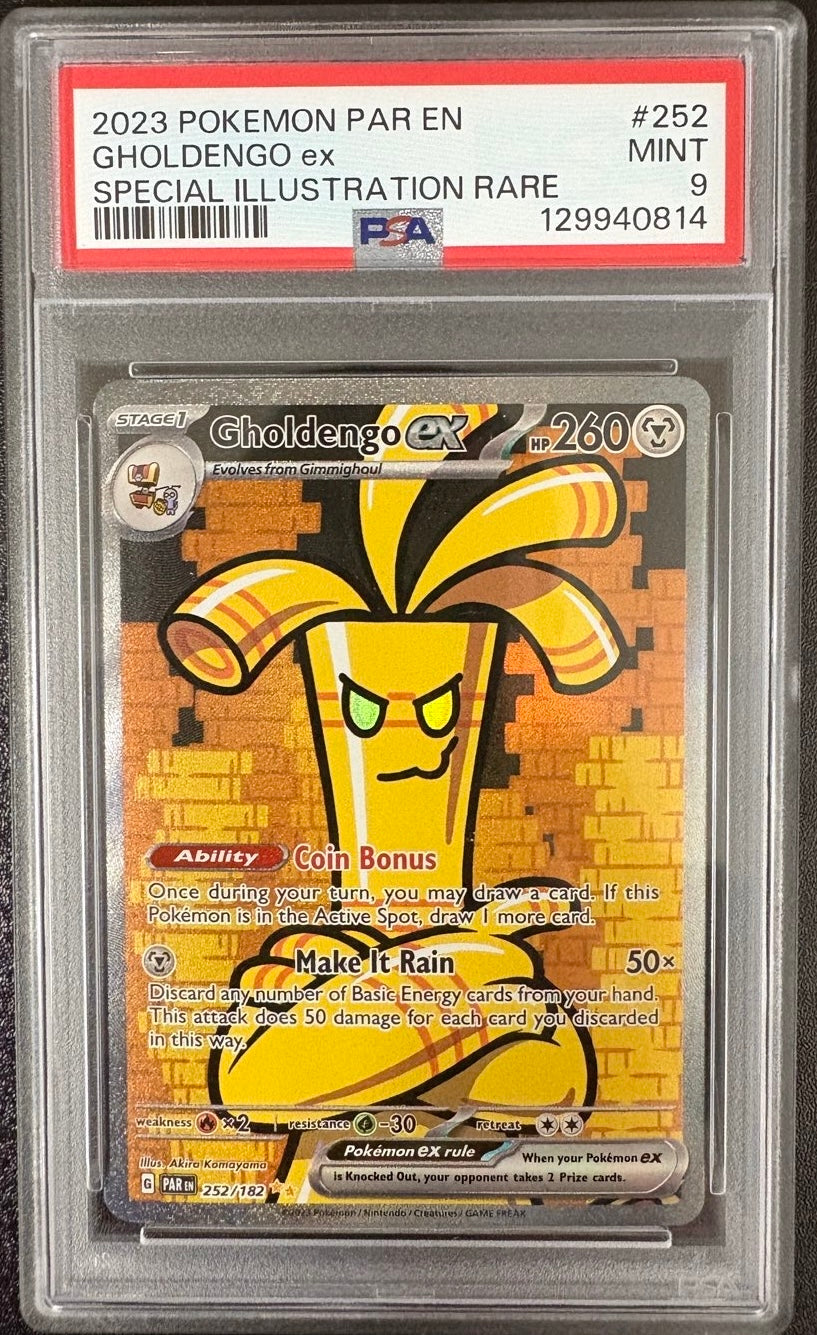 GHOLDENGO ex SPECIAL ILLUSTRATION RARE 2023 POKEMON PAR EN-PARADOX RIFT PSA MINT 9