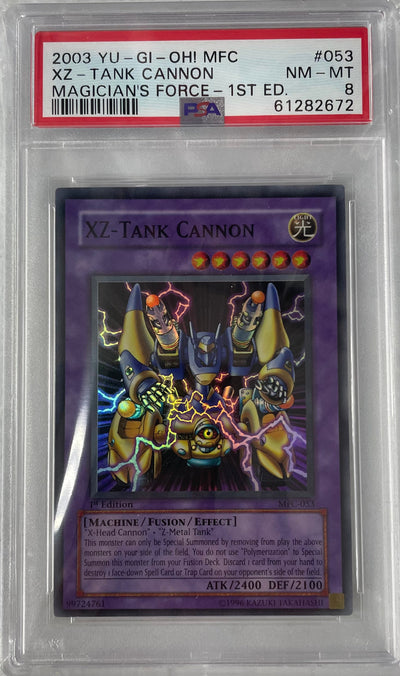 2003 YU-GI-OH MFC XZ-TANK CANNON #053 PSA 8