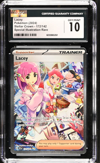2024 POKEMON LACEY #172/142 CGC 10