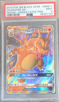 2019 POKEMON SM BLACK STAR PROMO CHARIZARD GX PROMO-HIDDEN FATES TINS #SM211 PSA 9