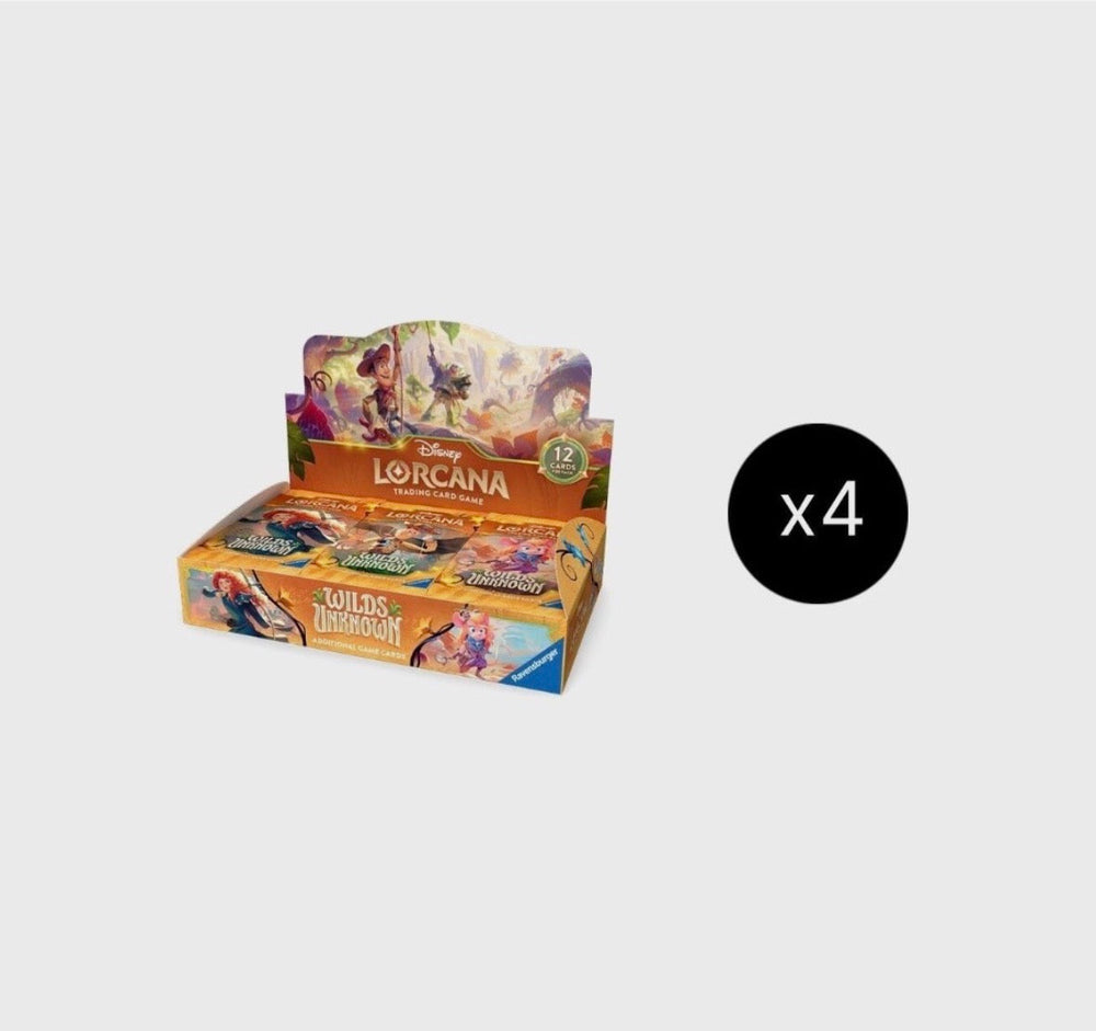 Disney Lorcana - Wilds Unknown - SEALED CASE OF 4 - Booster Box